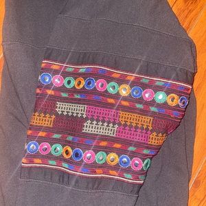 Black Long-sleeve Bohemian Blouse